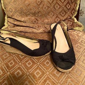 Women’s lands end knotted espadrille wedges